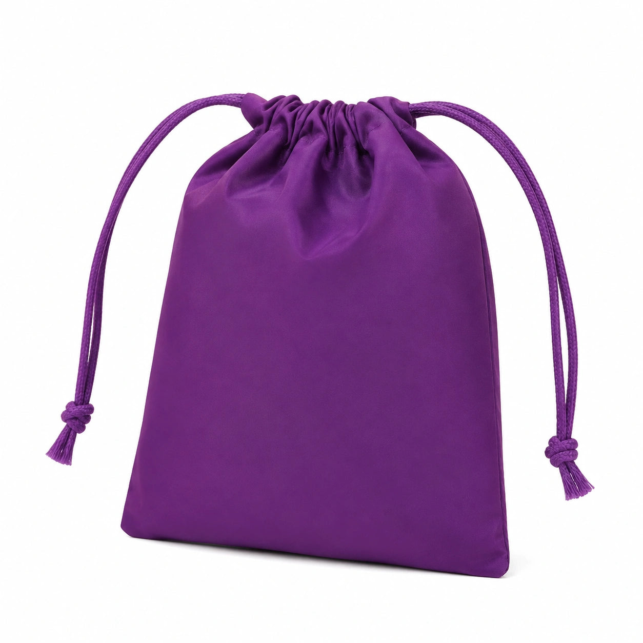 Sacchetto con coulisse 20 x 15 cm in tessuto sintetico viola per piccoli oggetti